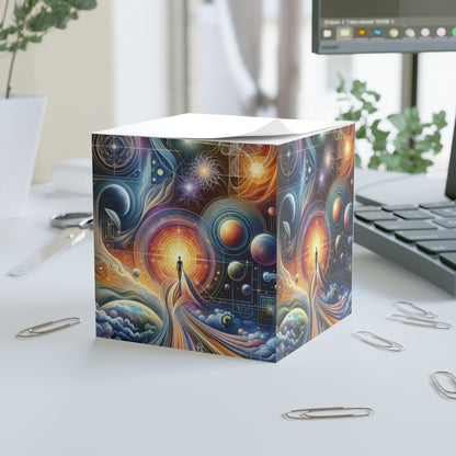 Unified Cosmic Alignment Note Cube - ATUH.ART