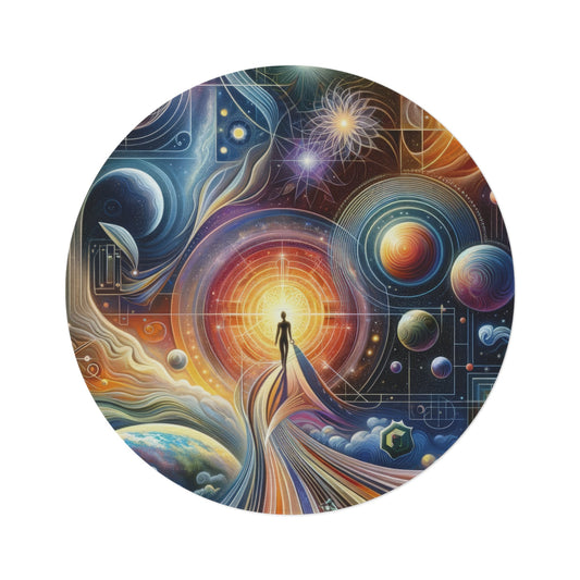 Unified Cosmic Alignment Round Rug - ATUH.ART