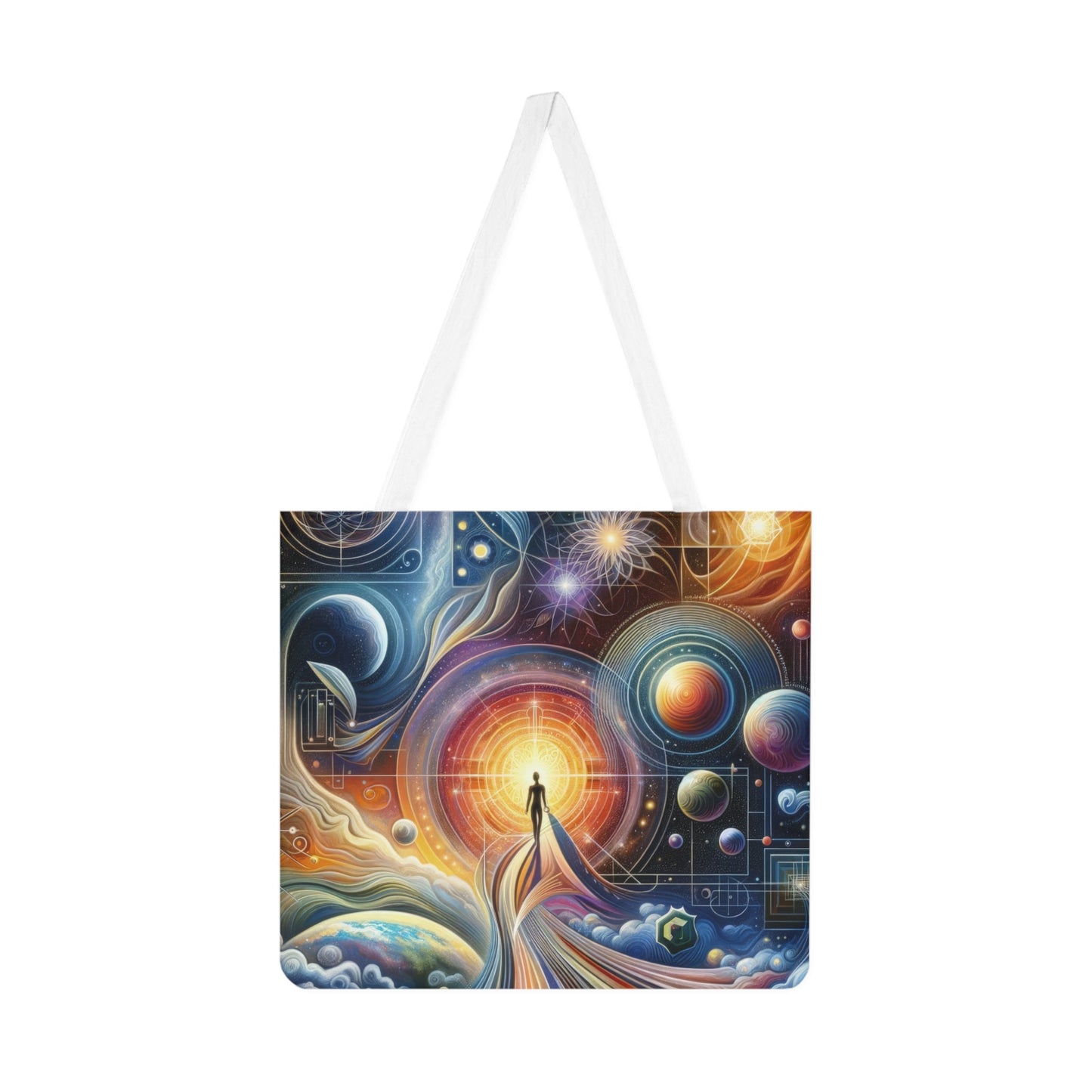 Unified Cosmic Alignment Shoulder Tote Bag (AOP) - ATUH.ART