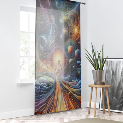Unified Cosmic Alignment Window Curtain - ATUH.ART