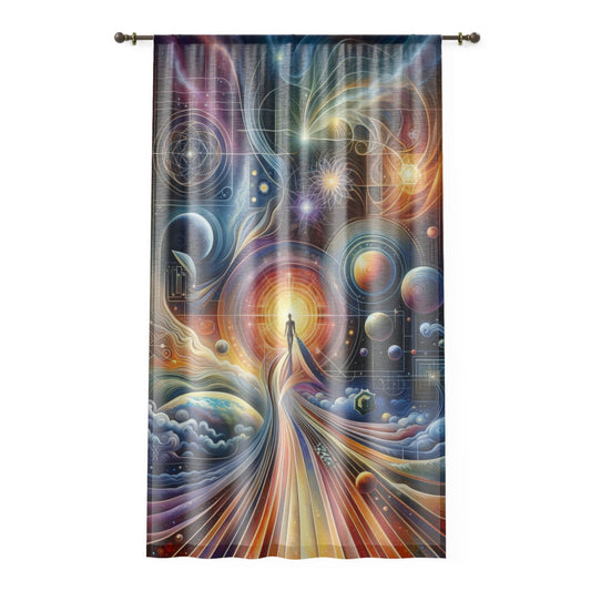 Unified Cosmic Alignment Window Curtain - ATUH.ART