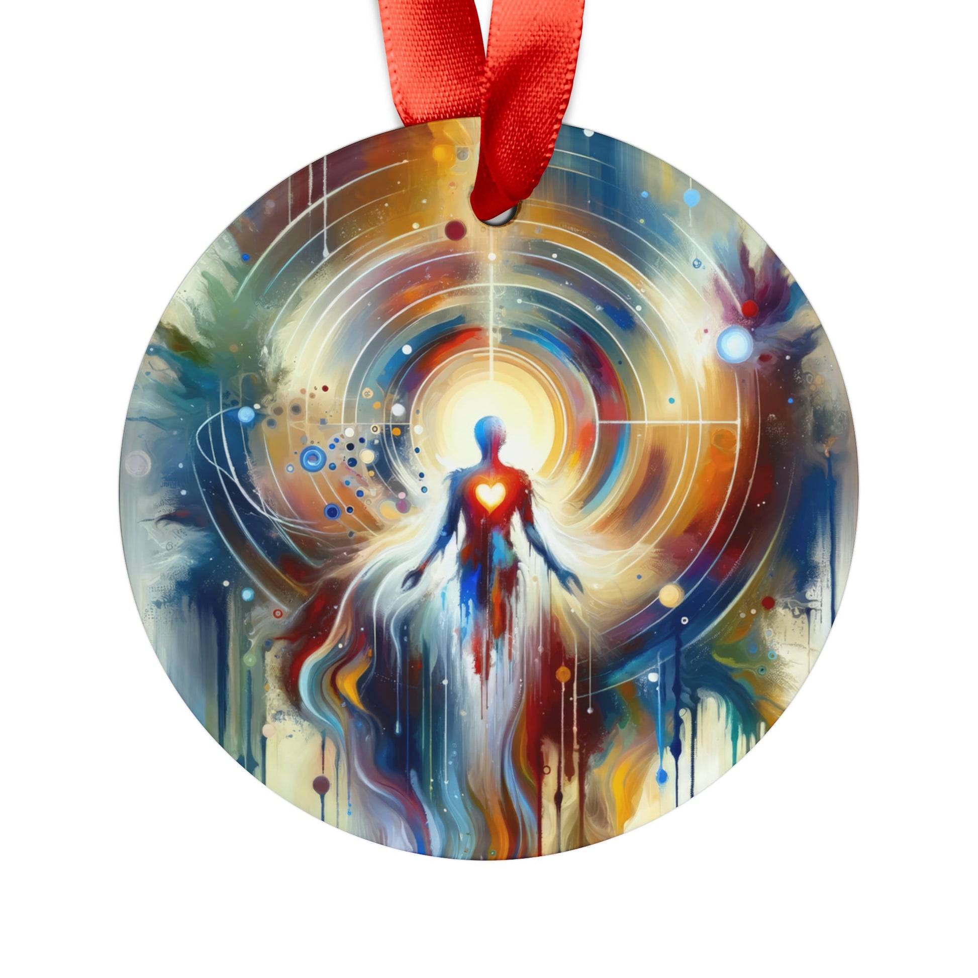 Unified Heart Awakening Acrylic Ornament with Ribbon - ATUH.ART