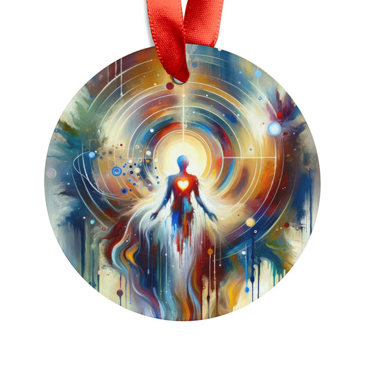 Unified Heart Awakening Acrylic Ornament with Ribbon - ATUH.ART