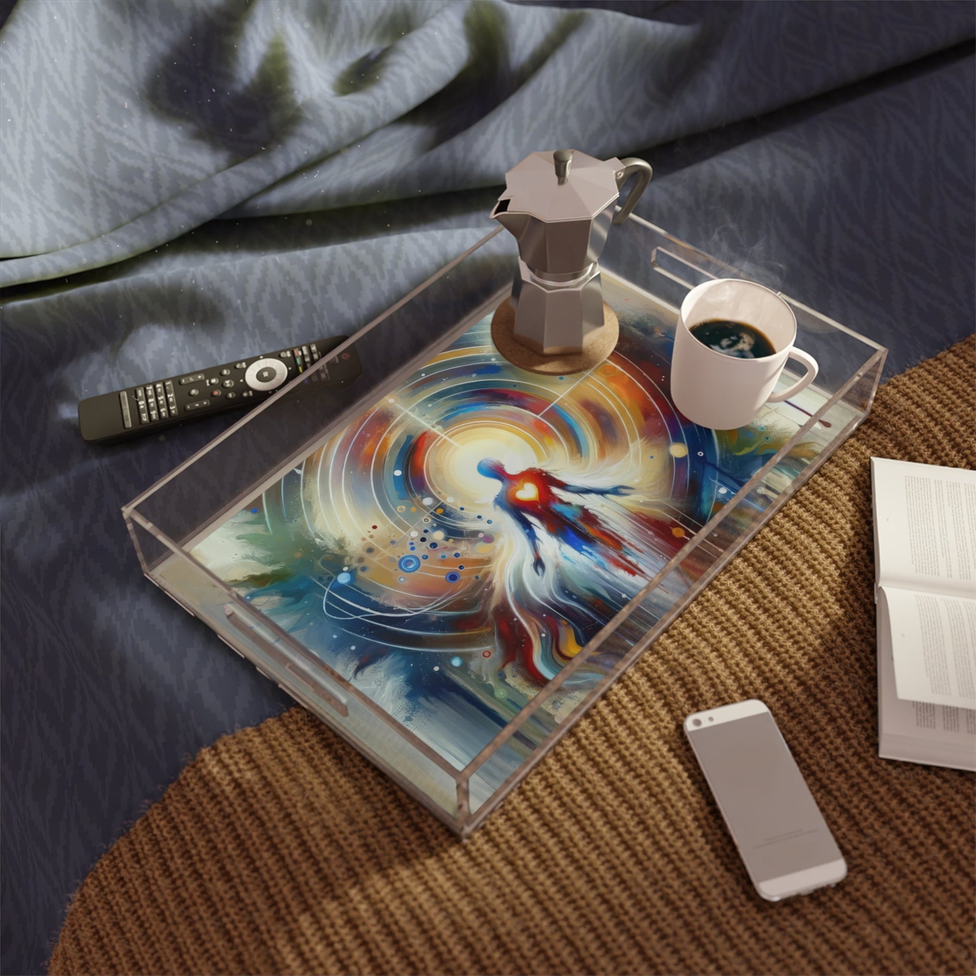 Unified Heart Awakening Acrylic Serving Tray - ATUH.ART