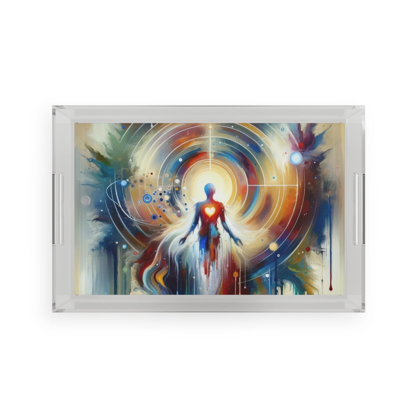 Unified Heart Awakening Acrylic Serving Tray - ATUH.ART