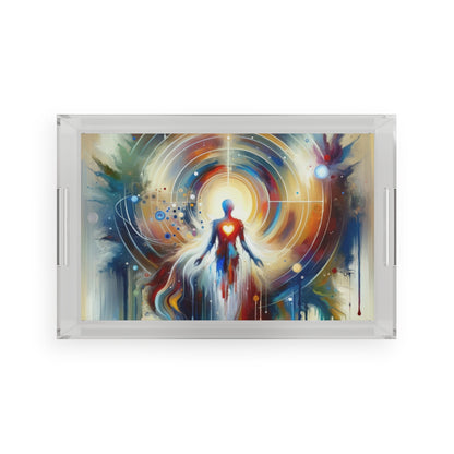Unified Heart Awakening Acrylic Serving Tray - ATUH.ART