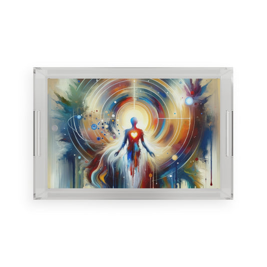 Unified Heart Awakening Acrylic Serving Tray - ATUH.ART