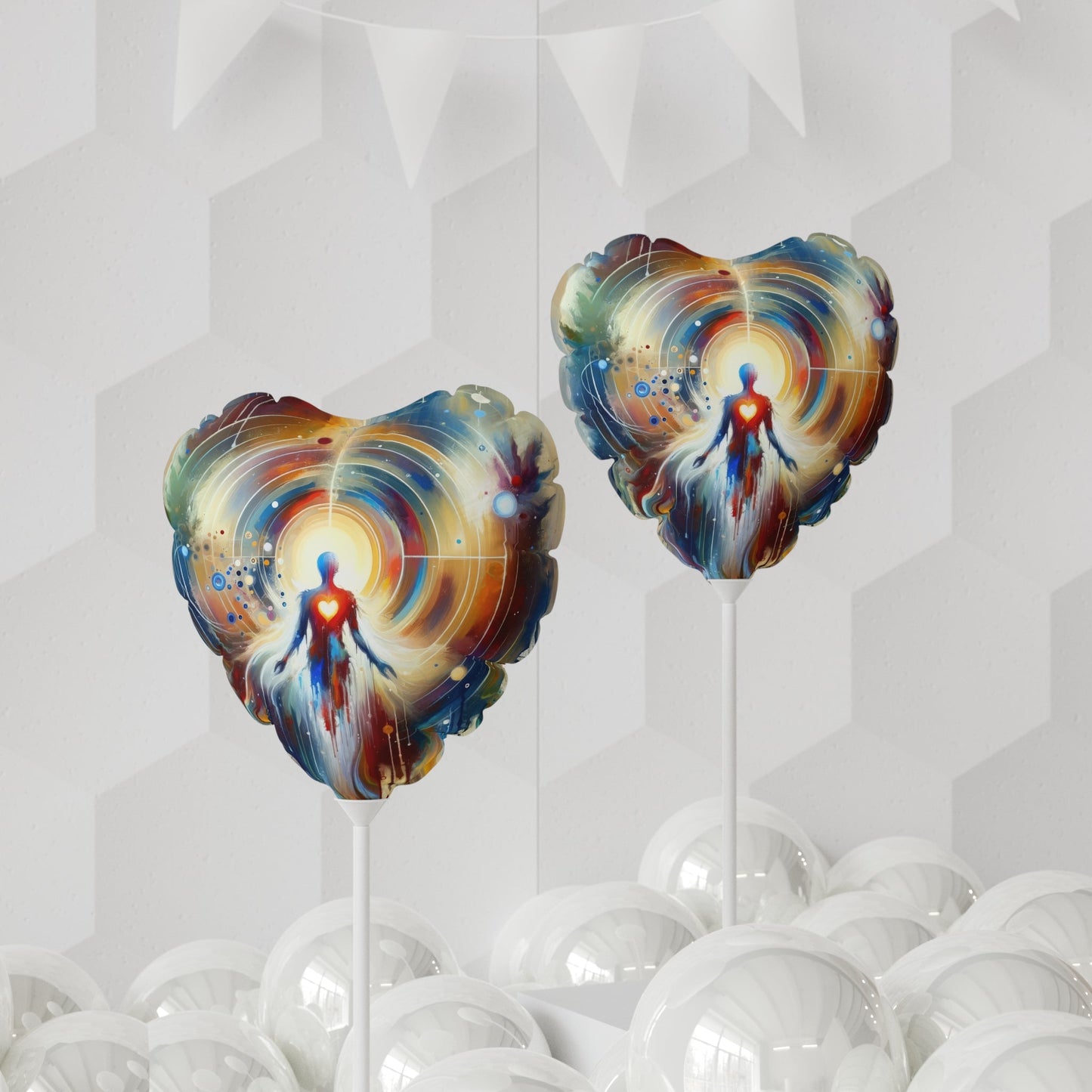 Unified Heart Awakening Balloon (Round and Heart-shaped), 11" - ATUH.ART