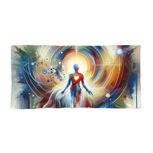 Unified Heart Awakening Beach Towel - ATUH.ART