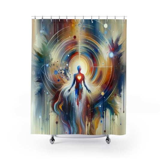 Unified Heart Awakening Shower Curtains - ATUH.ART