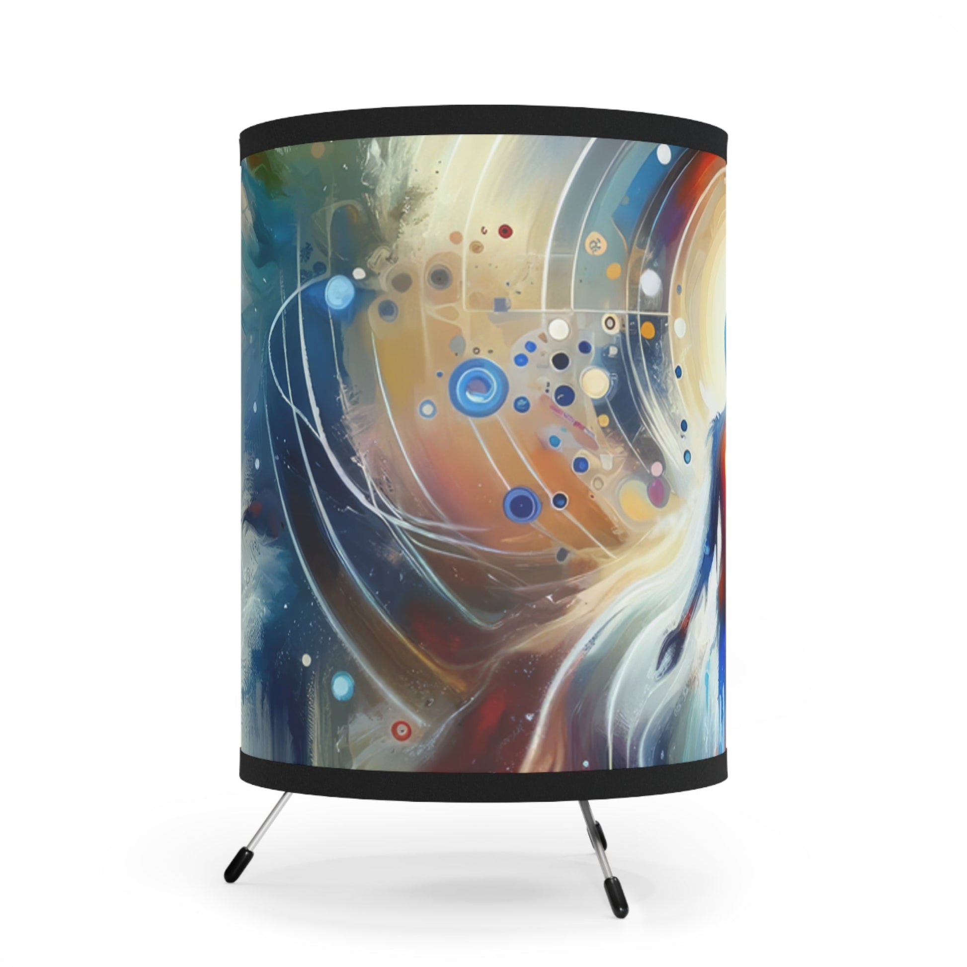 Unified Heart Awakening Tripod Lamp with High-Res Printed Shade, US\CA plug - ATUH.ART