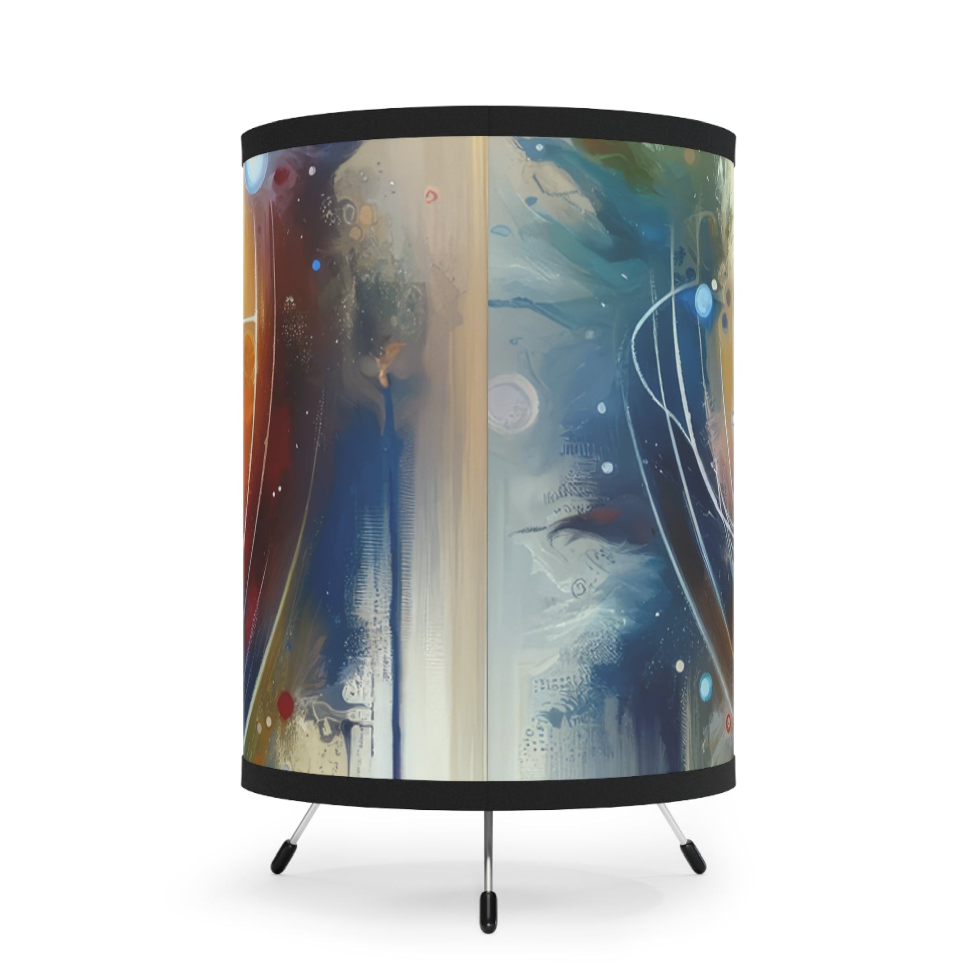 Unified Heart Awakening Tripod Lamp with High-Res Printed Shade, US\CA plug - ATUH.ART