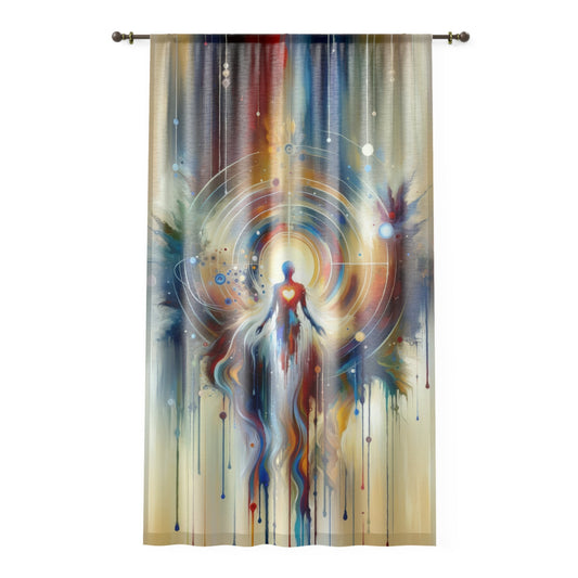 Unified Heart Awakening Window Curtain - ATUH.ART