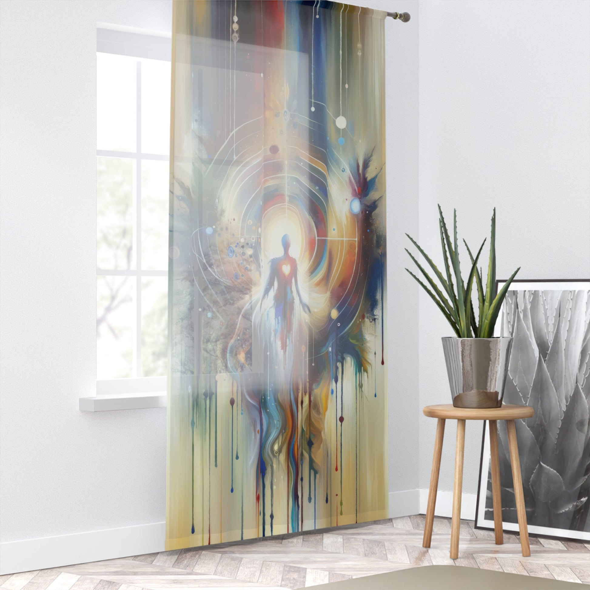 Unified Heart Awakening Window Curtain - ATUH.ART