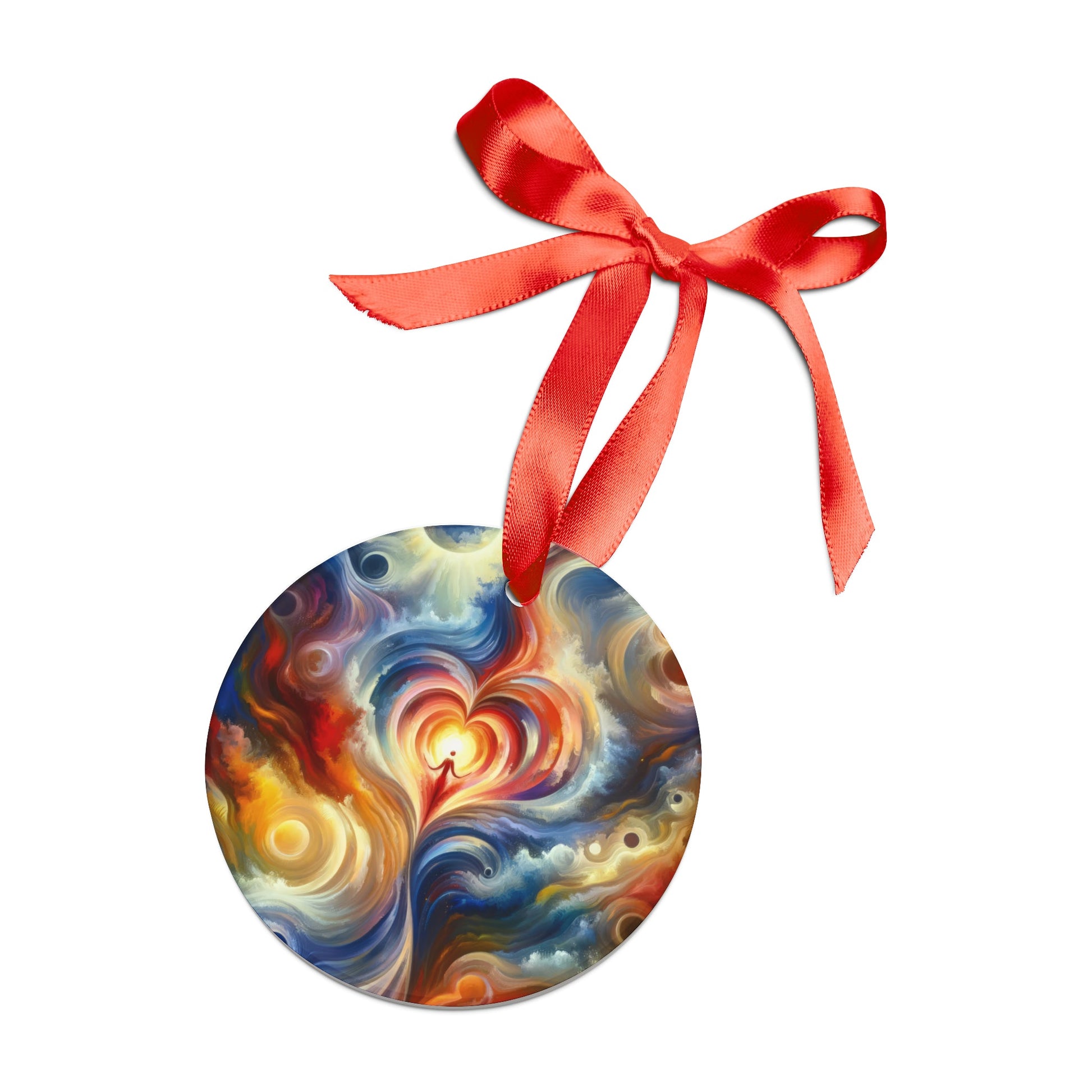 Unified Heart Journey Acrylic Ornament with Ribbon - ATUH.ART
