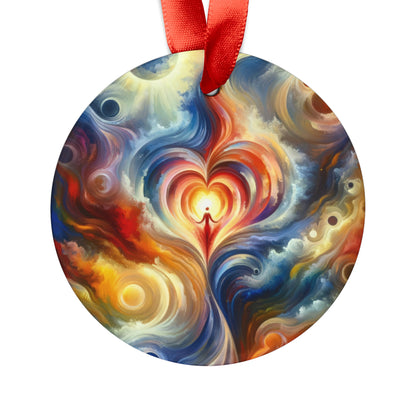 Unified Heart Journey Acrylic Ornament with Ribbon - ATUH.ART
