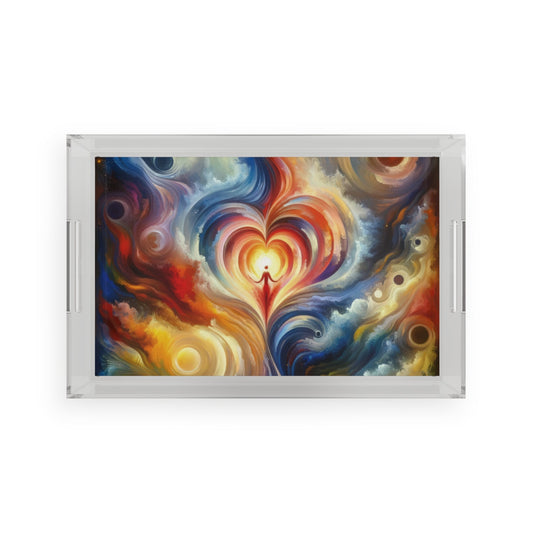 Unified Heart Journey Acrylic Serving Tray - ATUH.ART