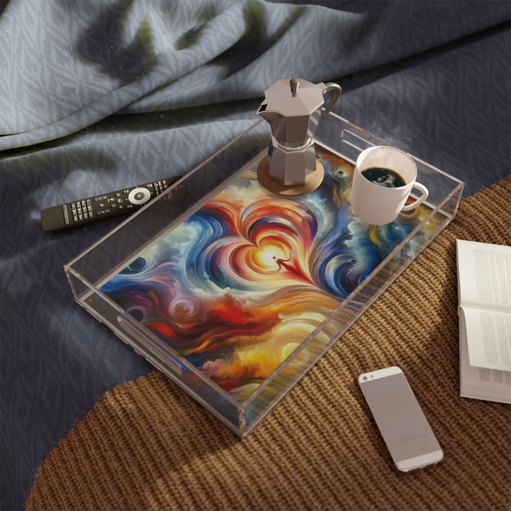 Unified Heart Journey Acrylic Serving Tray - ATUH.ART