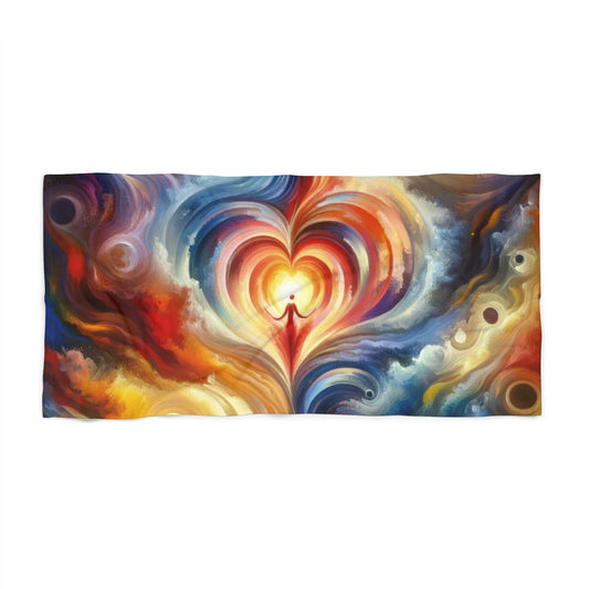Unified Heart Journey Beach Towel - ATUH.ART
