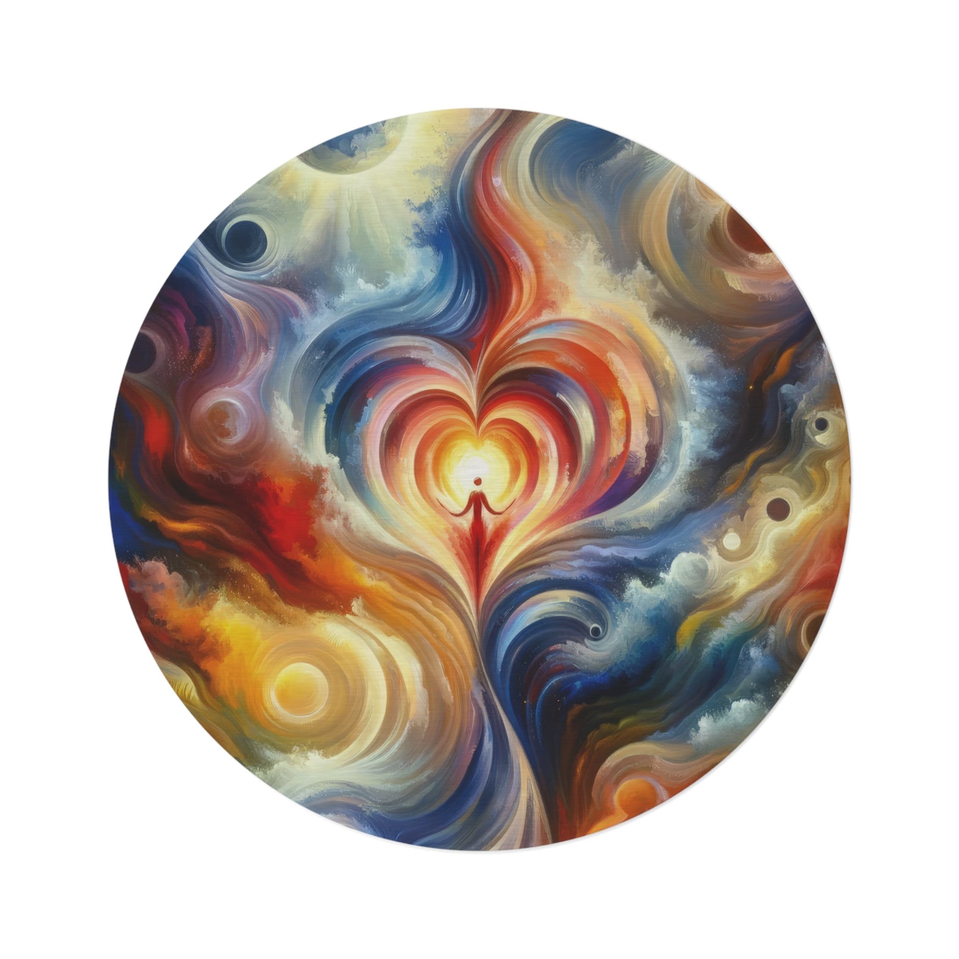 Unified Heart Journey Round Rug - ATUH.ART