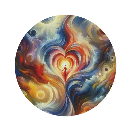Unified Heart Journey Round Rug - ATUH.ART