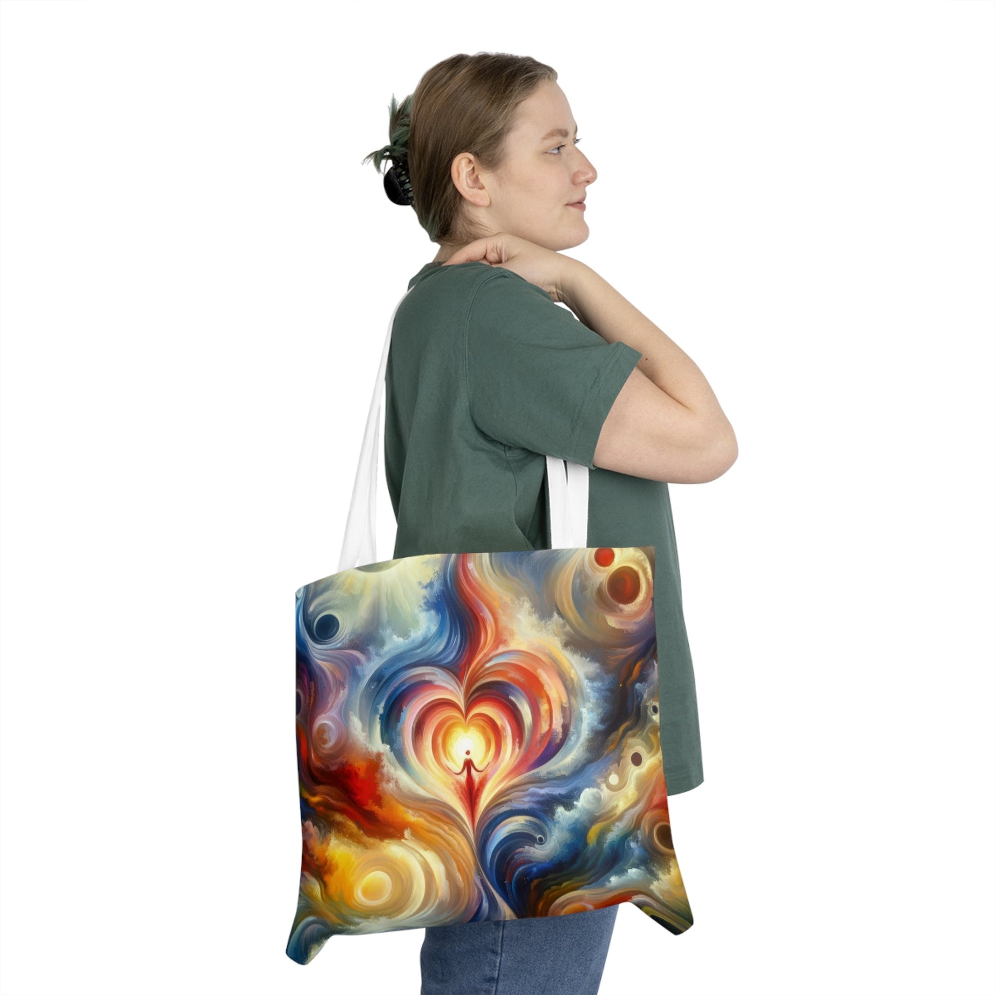 Unified Heart Journey Shoulder Tote Bag (AOP) - ATUH.ART