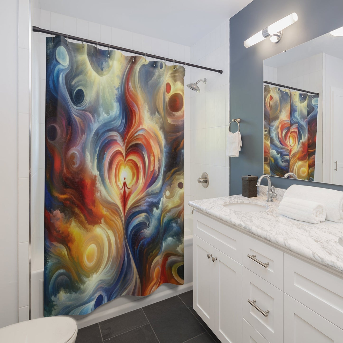 Unified Heart Journey Shower Curtains - ATUH.ART