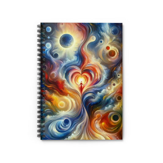 Unified Heart Journey Spiral Notebook - Ruled Line - ATUH.ART