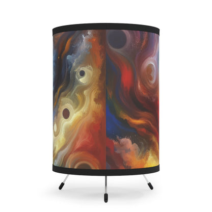 Unified Heart Journey Tripod Lamp with High-Res Printed Shade, US\CA plug - ATUH.ART