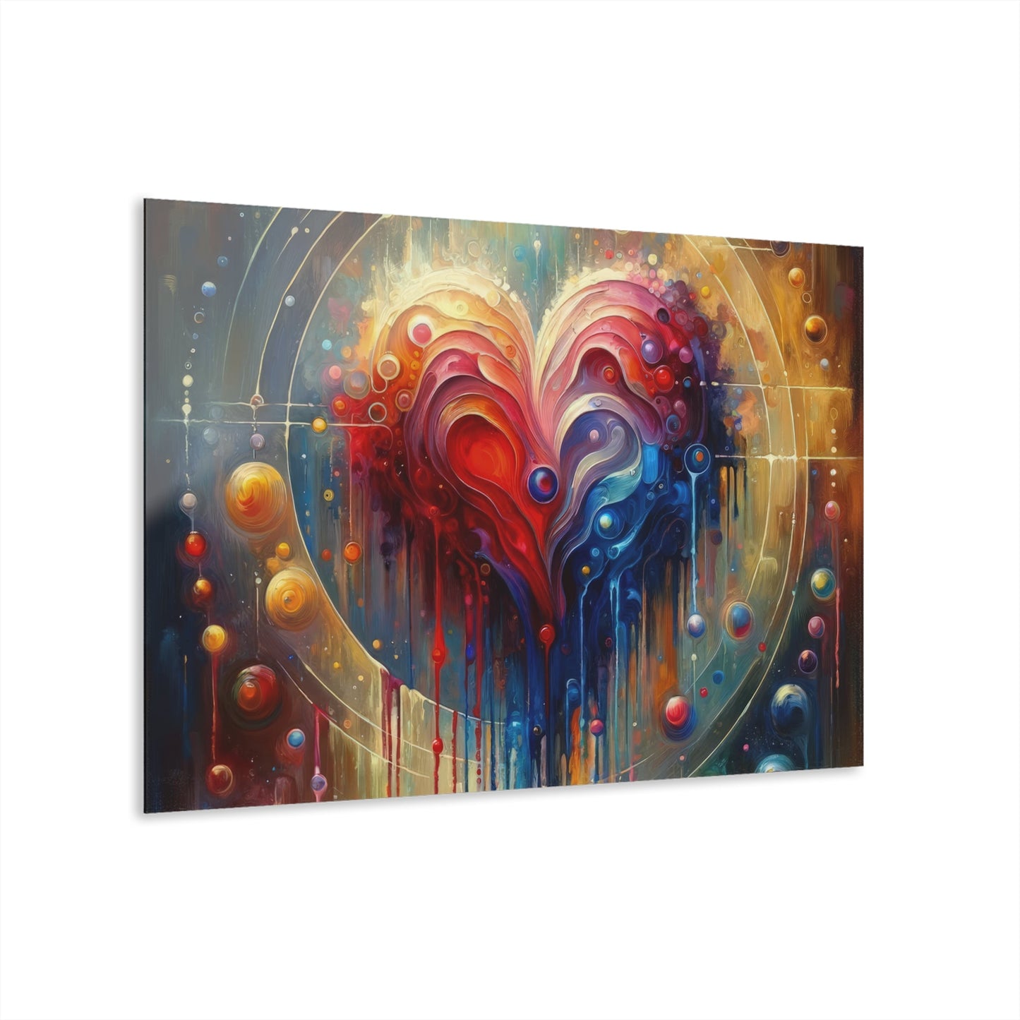 Unified Heart Reflections Acrylic Prints (French Cleat Hanging) - ATUH.ART