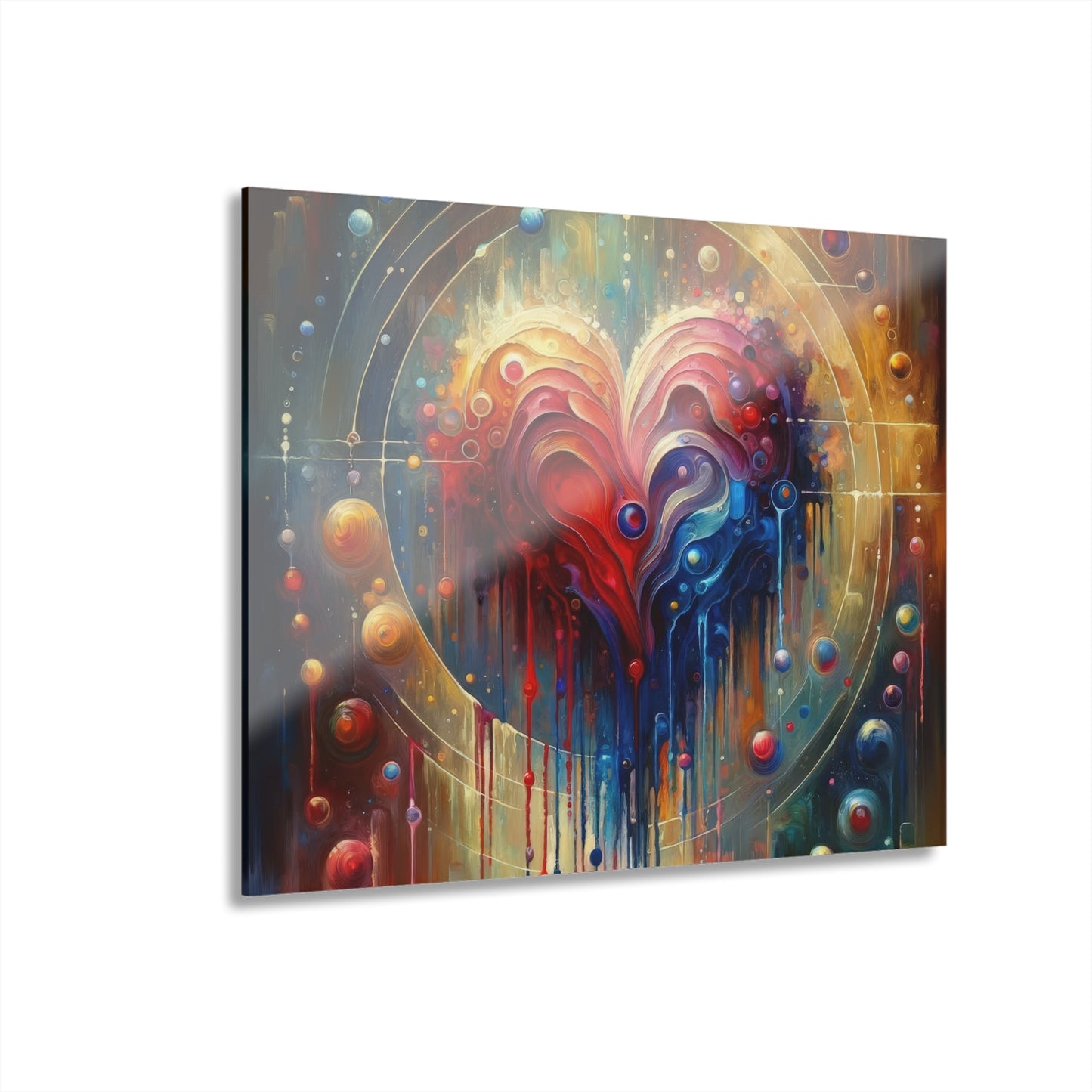 Unified Heart Reflections Acrylic Prints (French Cleat Hanging) - ATUH.ART