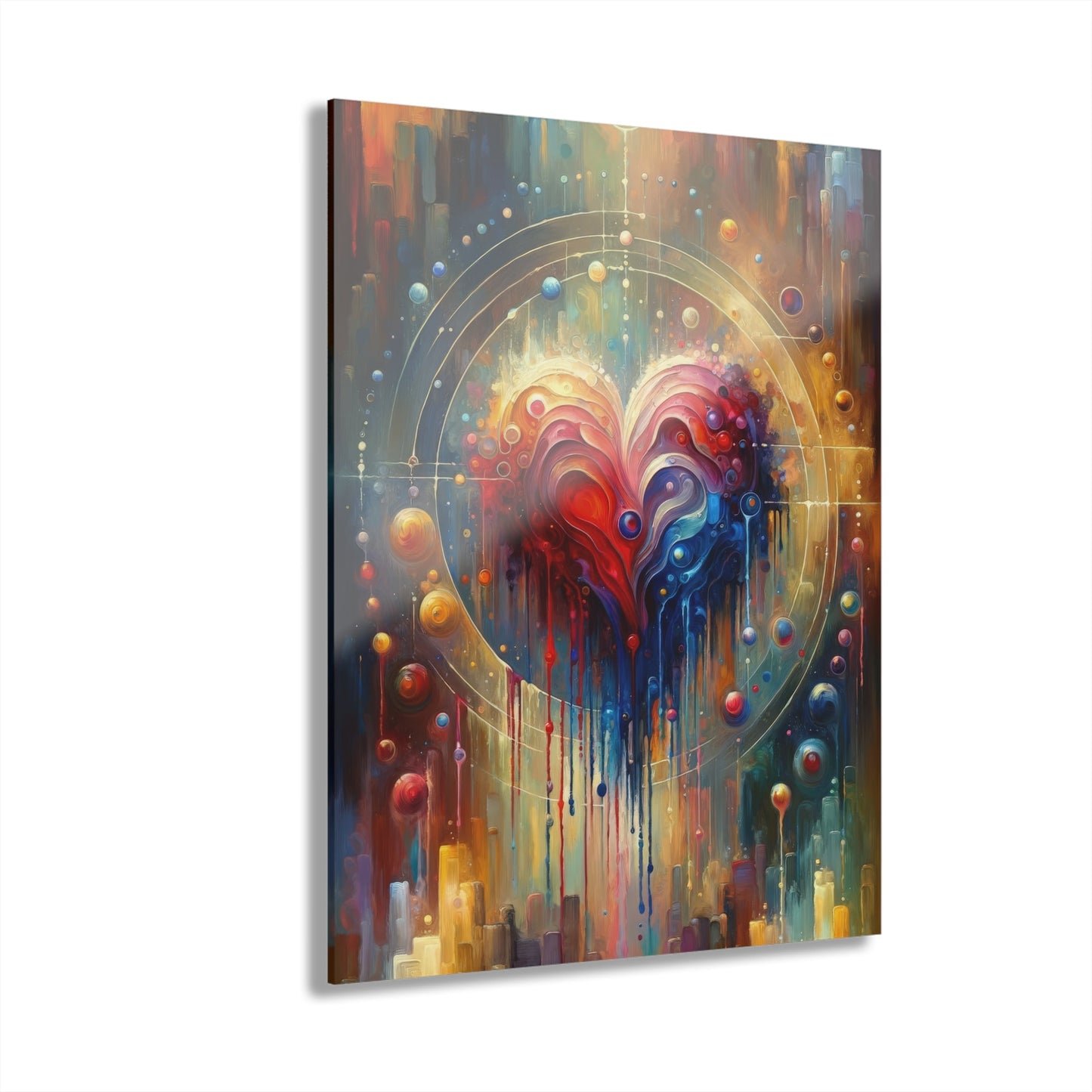 Unified Heart Reflections Acrylic Prints (French Cleat Hanging) - ATUH.ART
