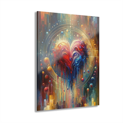 Unified Heart Reflections Acrylic Prints (French Cleat Hanging) - ATUH.ART