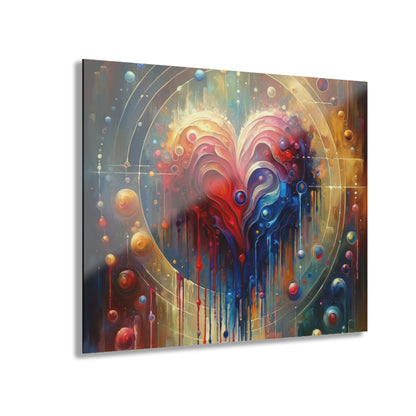 Unified Heart Reflections Acrylic Prints (French Cleat Hanging) - ATUH.ART