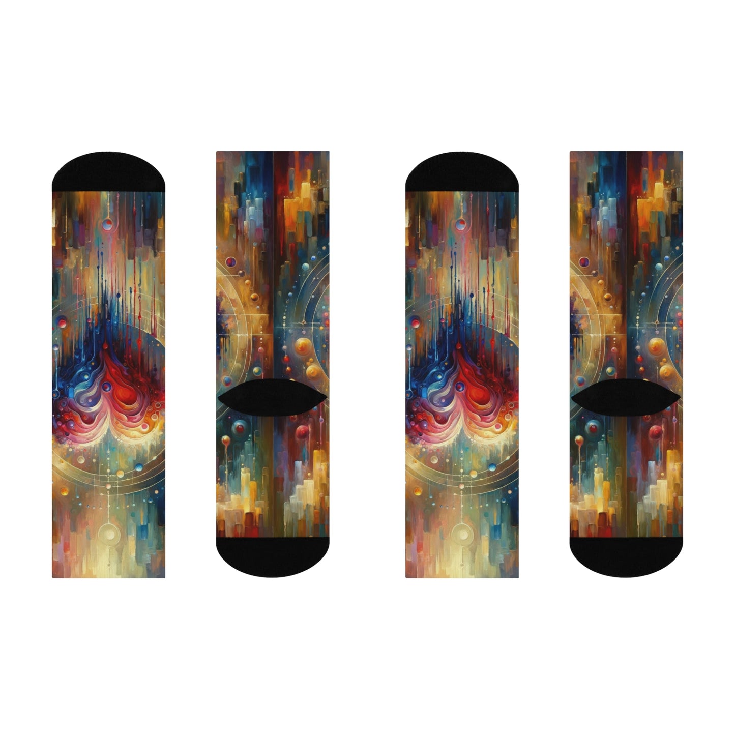 Unified Heart Reflections Cushioned Crew Socks - ATUH.ART