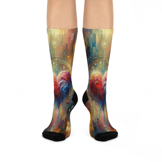 Unified Heart Reflections Cushioned Crew Socks - ATUH.ART