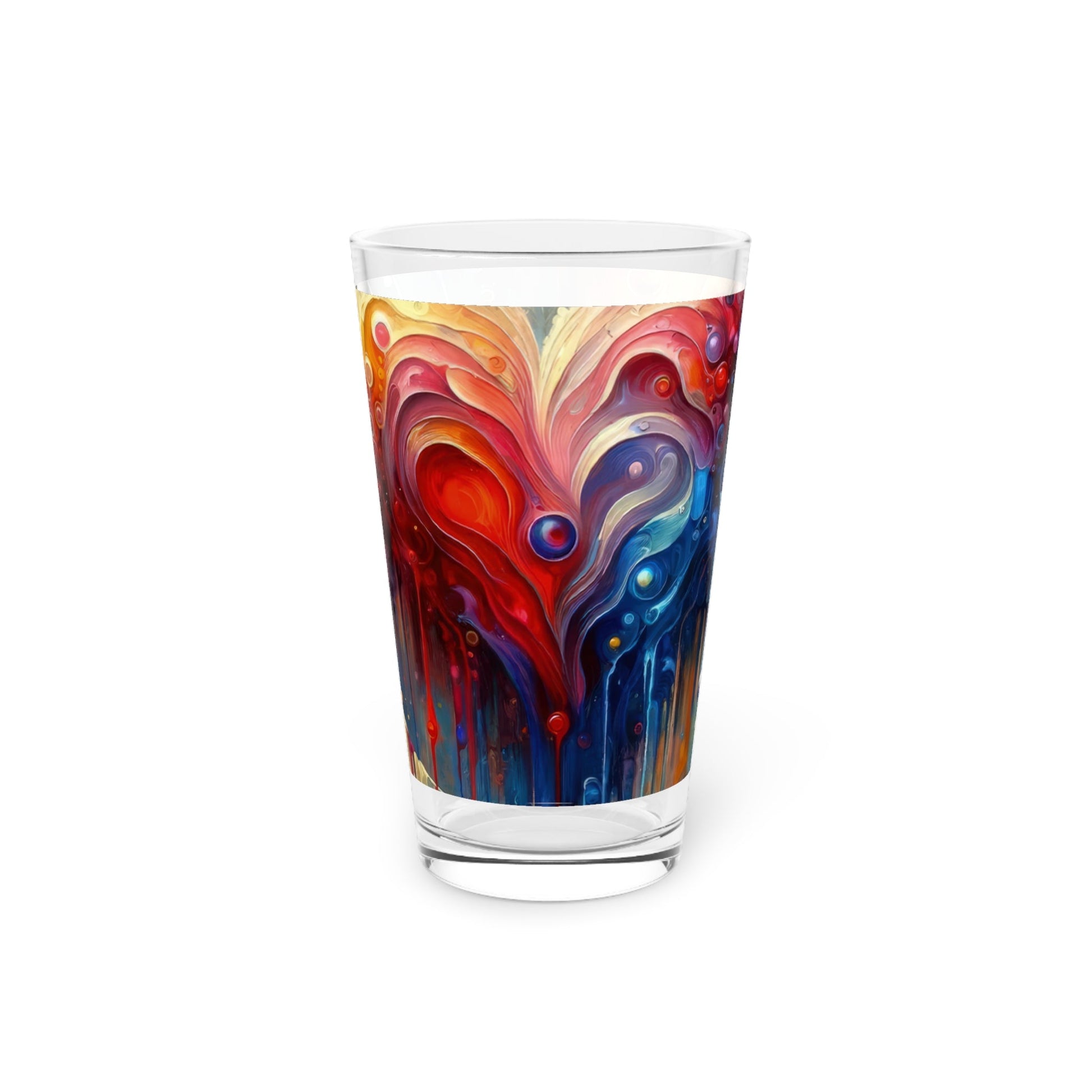 Unified Heart Reflections Pint Glass, 16oz - ATUH.ART