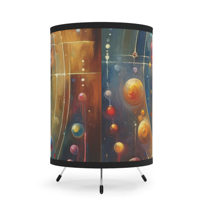 Unified Heart Reflections Tripod Lamp with High-Res Printed Shade, US\CA plug - ATUH.ART