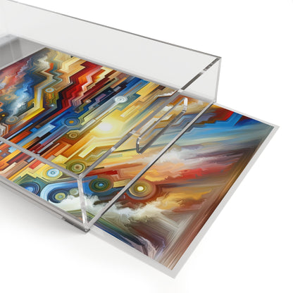 Unity Abstract Vibrancy Acrylic Serving Tray - ATUH.ART