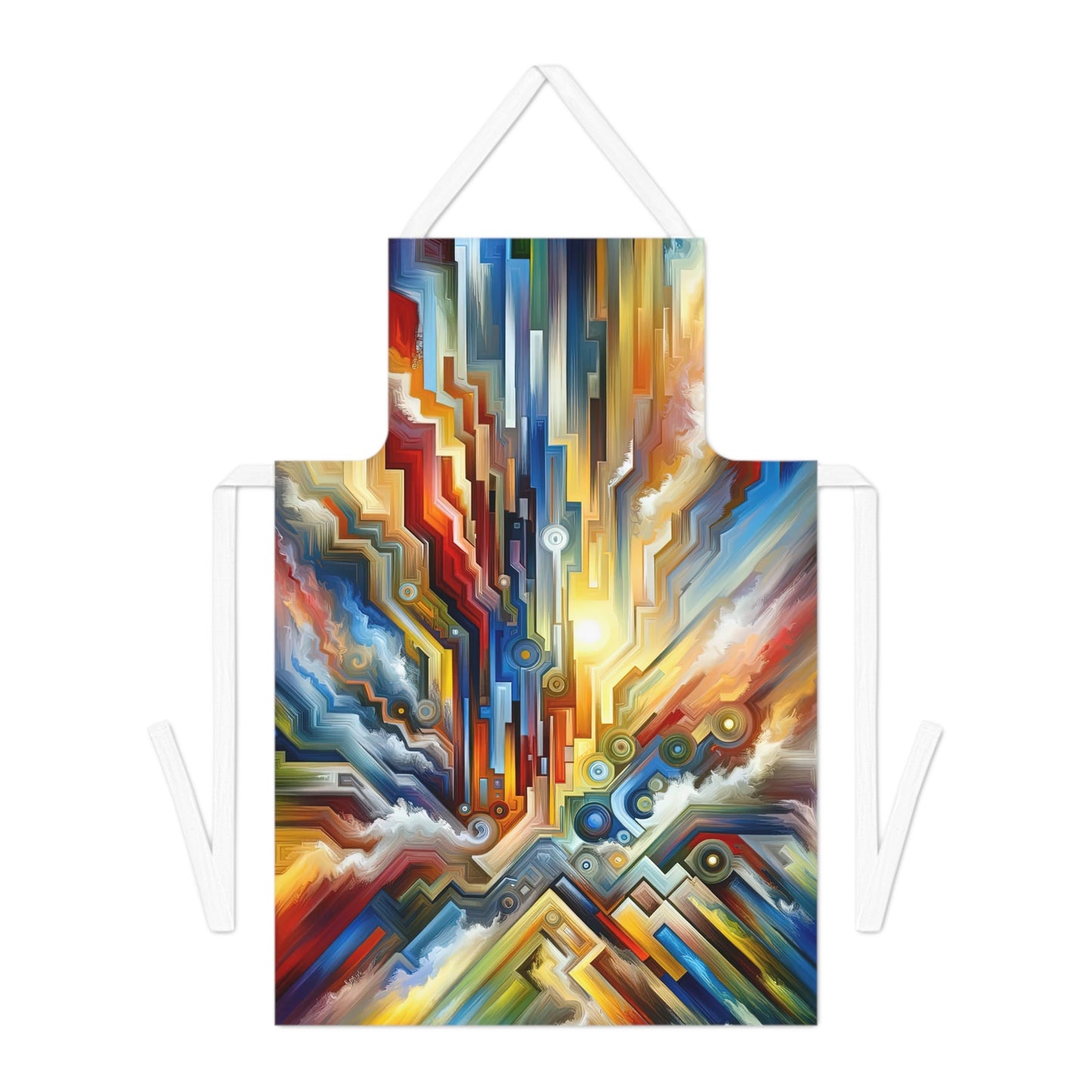 Unity Abstract Vibrancy Adult Apron (AOP) - ATUH.ART
