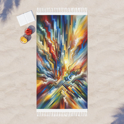 Unity Abstract Vibrancy Boho Beach Cloth - ATUH.ART