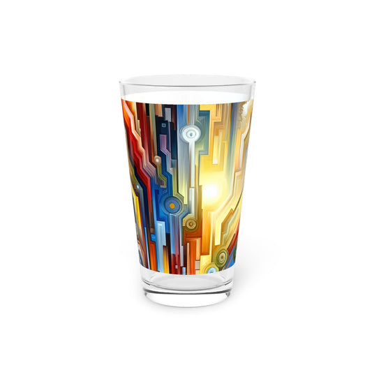 Unity Abstract Vibrancy Pint Glass, 16oz - ATUH.ART