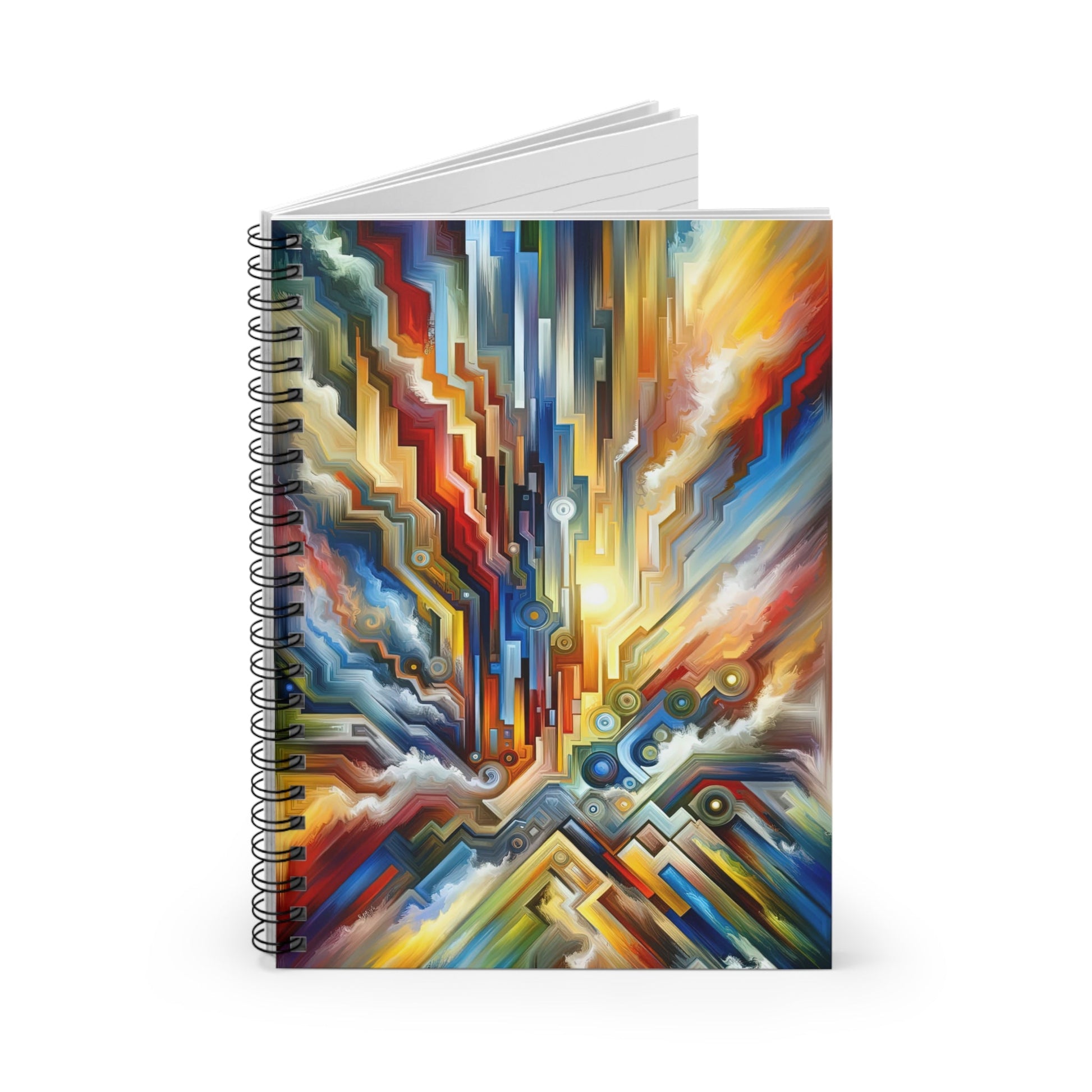 Unity Abstract Vibrancy Spiral Notebook - Ruled Line - ATUH.ART