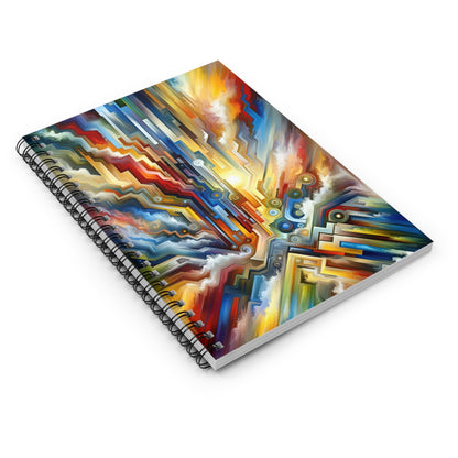 Unity Abstract Vibrancy Spiral Notebook - Ruled Line - ATUH.ART