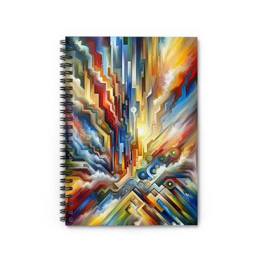 Unity Abstract Vibrancy Spiral Notebook - Ruled Line - ATUH.ART