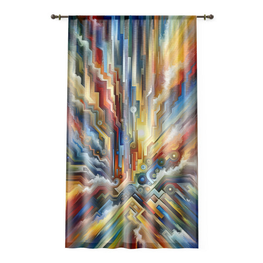 Unity Abstract Vibrancy Window Curtain - ATUH.ART
