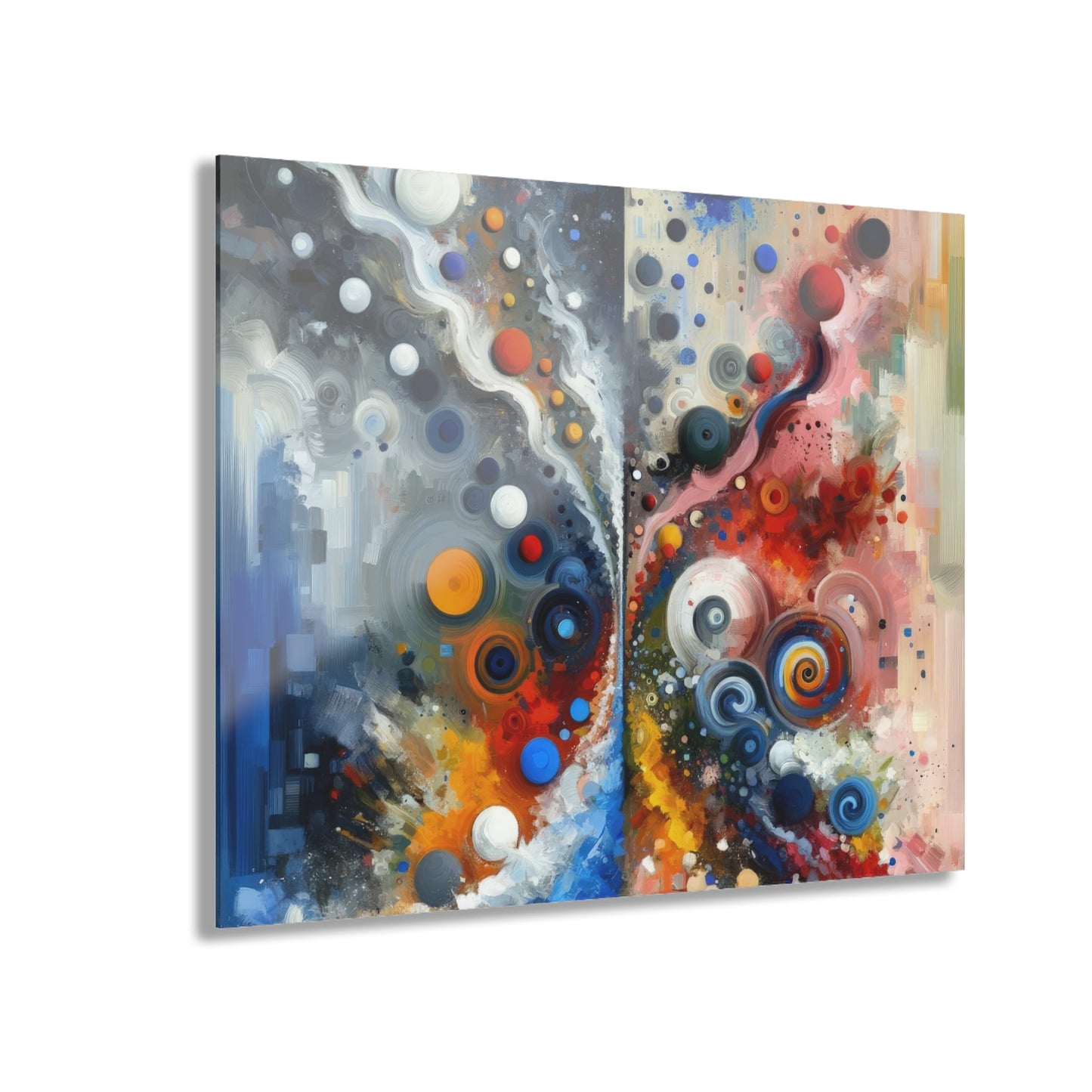 Unity Duality Abstraction Acrylic Prints (French Cleat Hanging) - ATUH.ART