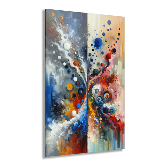 Unity Duality Abstraction Acrylic Prints (French Cleat Hanging) - ATUH.ART