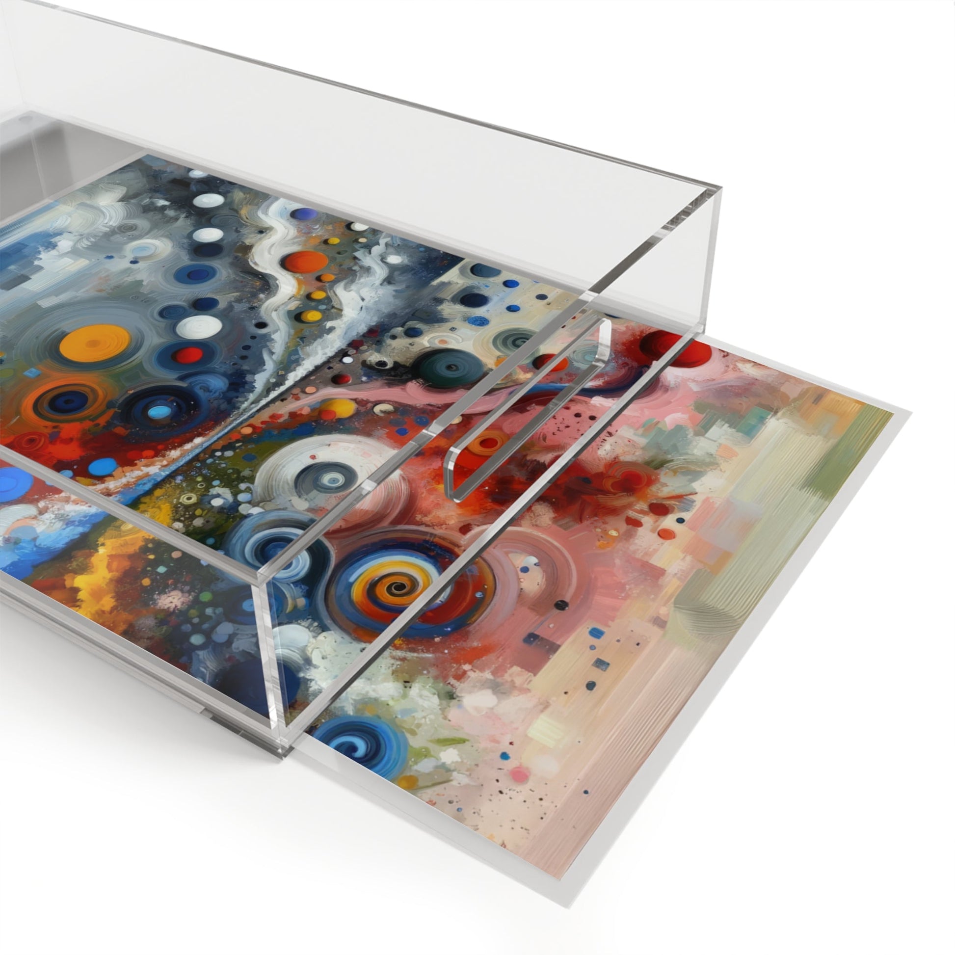 Unity Duality Abstraction Acrylic Serving Tray - ATUH.ART