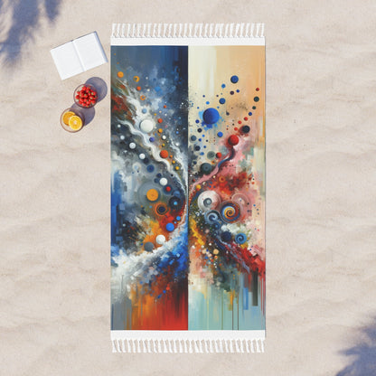 Unity Duality Abstraction Boho Beach Cloth - ATUH.ART